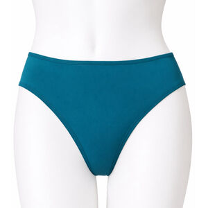 Women’s OVRUNS Period Bikini Brief Swimwear Bottoms – Blue/Green – Size XL – NWT